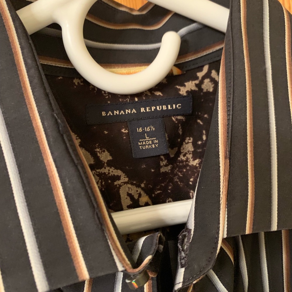 Striped Banana Republic Dress Shirt